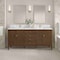 James Martin Vanities 72'' Vanity, Mid Century Walnut w/ Single Hole 3 CM White Zeus Quartz Top & Backsplash 485-V72-WLT-1WZ - alternate 2